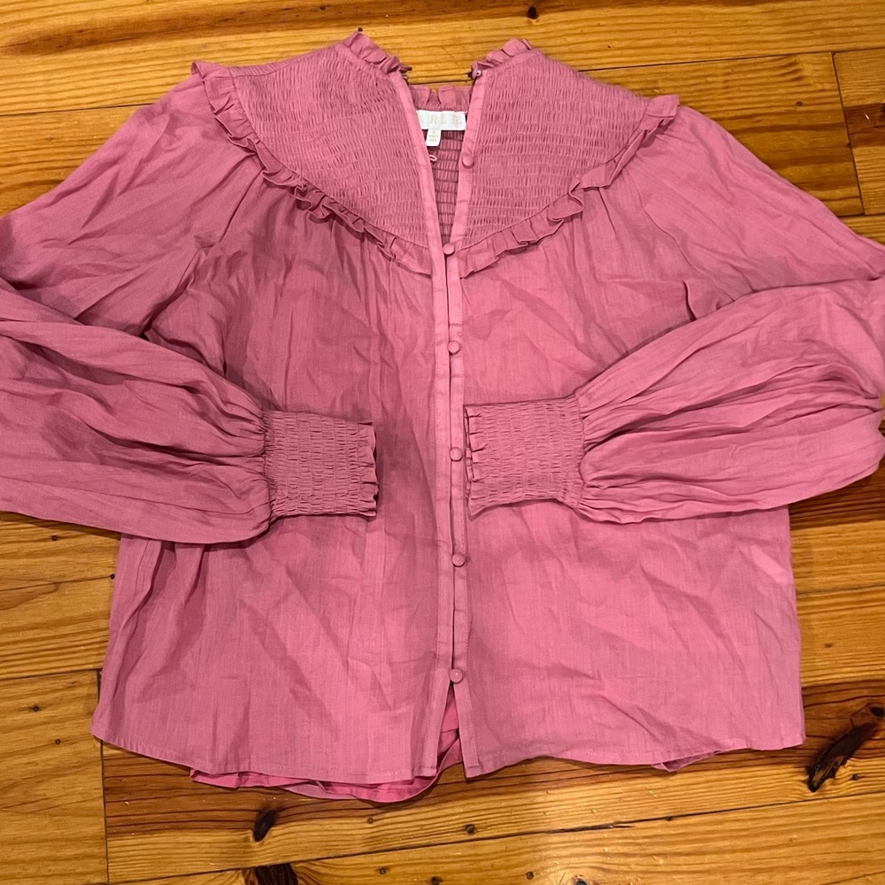 Karlie pink blouse, Sz Small